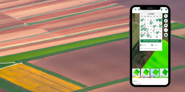 historique des parcelles sur une application agricole 