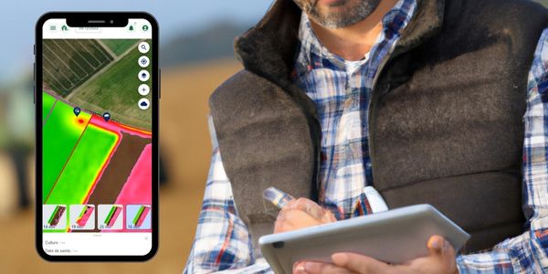 Saisie d'observations sur une parcelle agricole avec l'application spotifarm