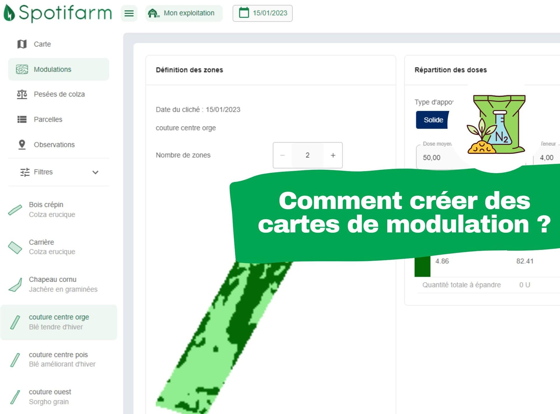 Faire des cartes de modulation avec spotifarm