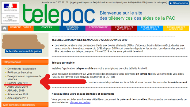 Télépac page d'accueil