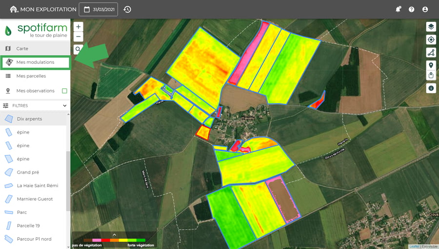 imagerie-satellite-indice-vegetation-spotifarm-ndvi-biomasse-teledetection-agriculture-prescription-VRA-variabilite-intraparcellaire-suivi-croissance-