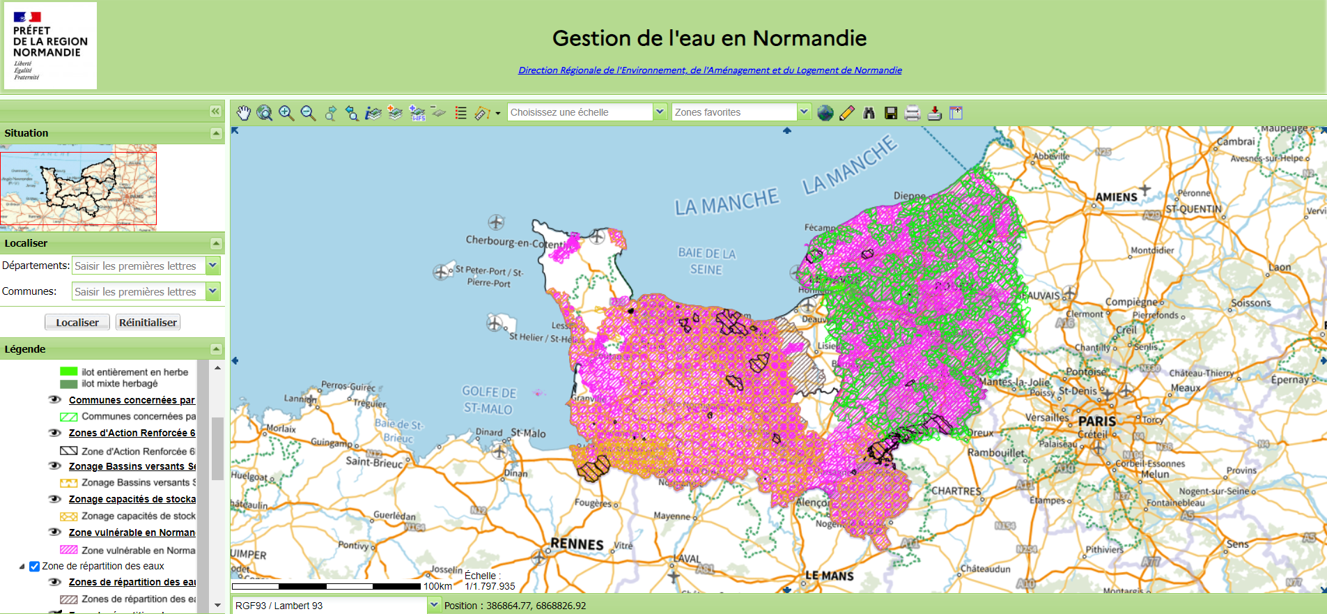 carte-commune-directive-nitrates-normandie