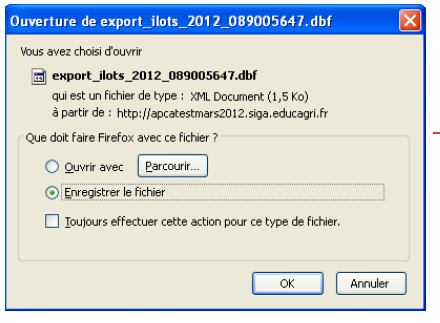 ouverture export